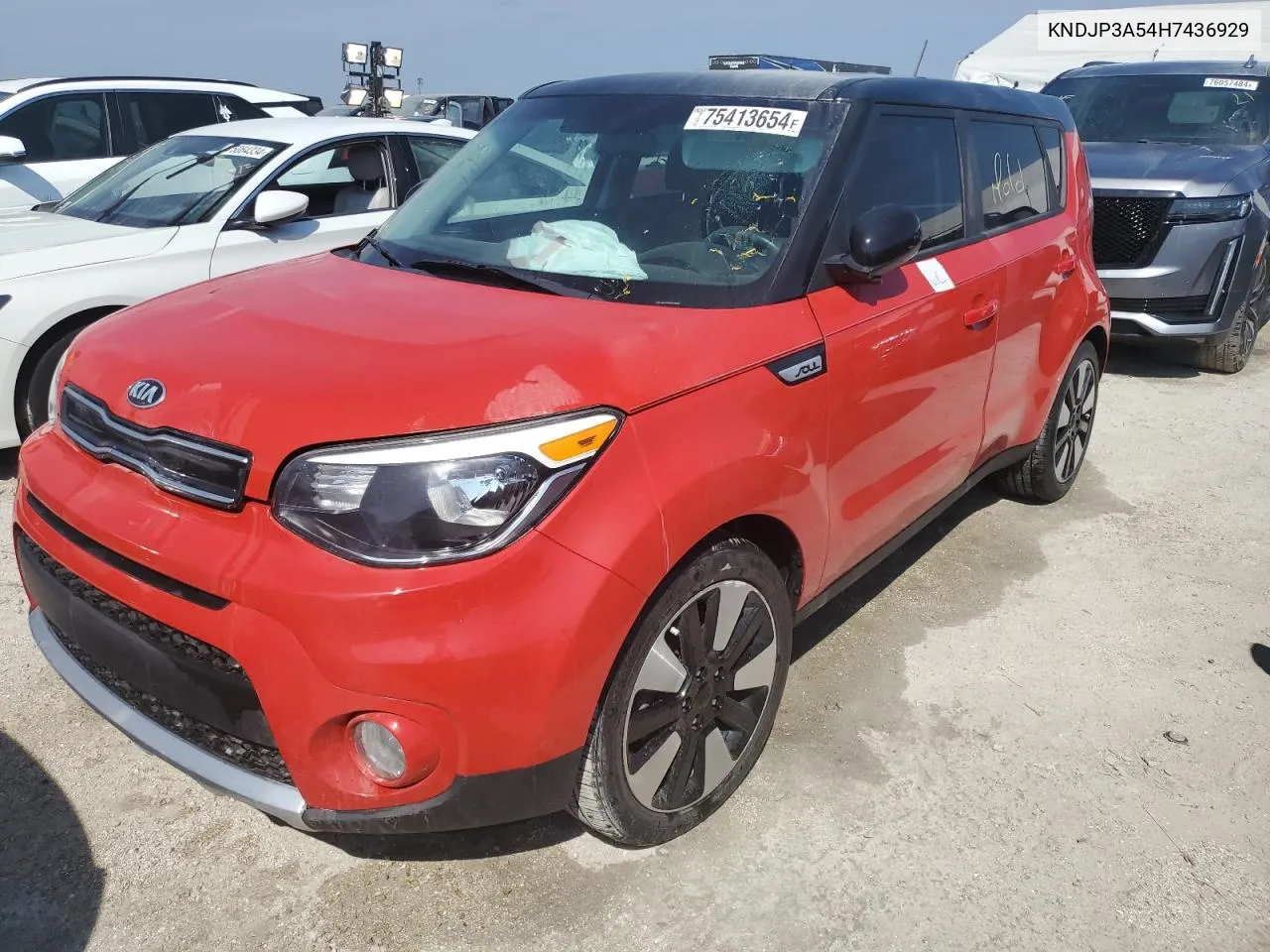 2017 Kia Soul + VIN: KNDJP3A54H7436929 Lot: 75413654