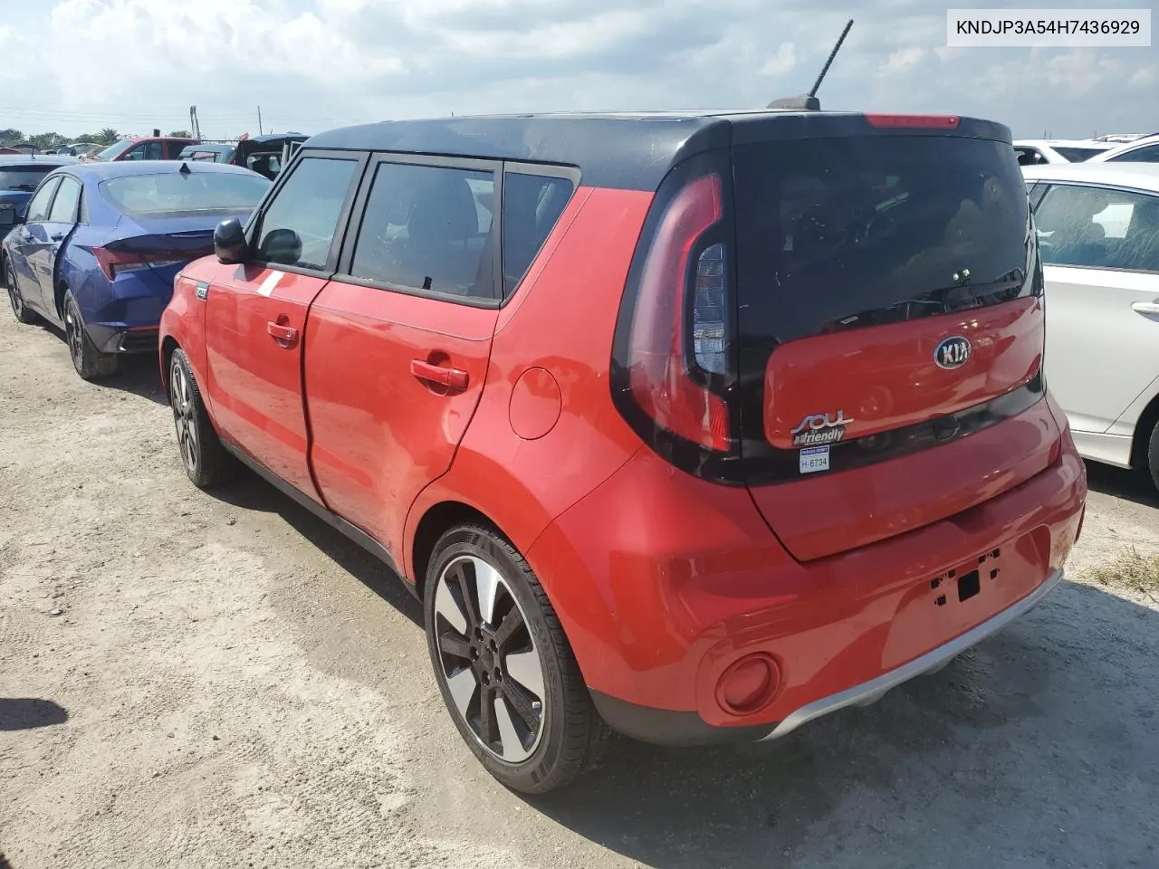 2017 Kia Soul + VIN: KNDJP3A54H7436929 Lot: 75413654