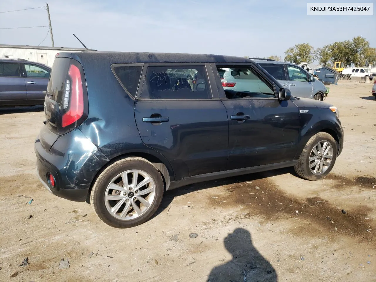 2017 Kia Soul + VIN: KNDJP3A53H7425047 Lot: 75899354