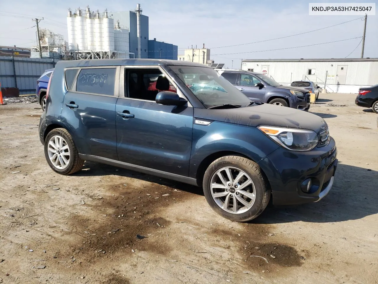 2017 Kia Soul + VIN: KNDJP3A53H7425047 Lot: 75899354