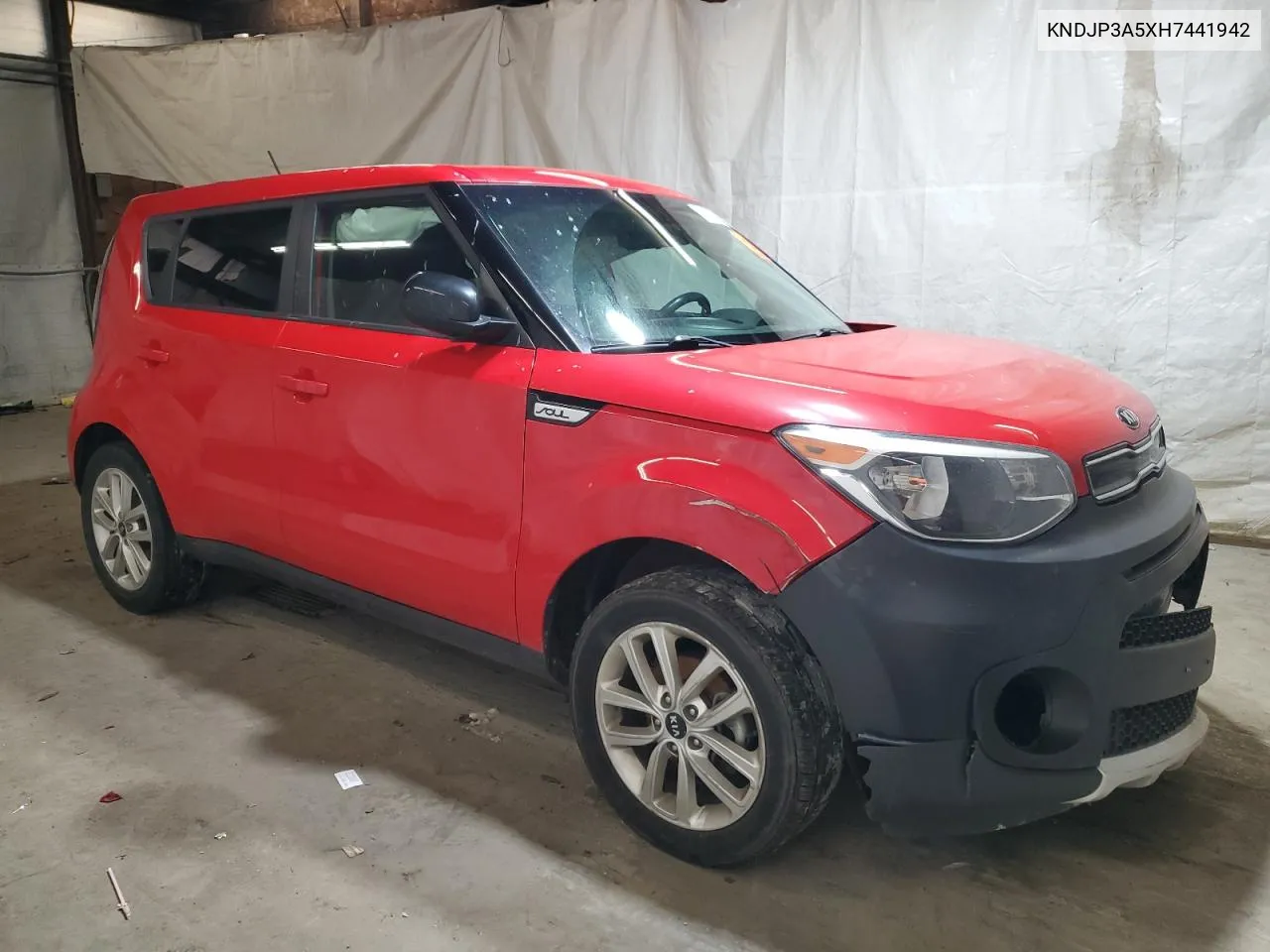 2017 Kia Soul + VIN: KNDJP3A5XH7441942 Lot: 76006324