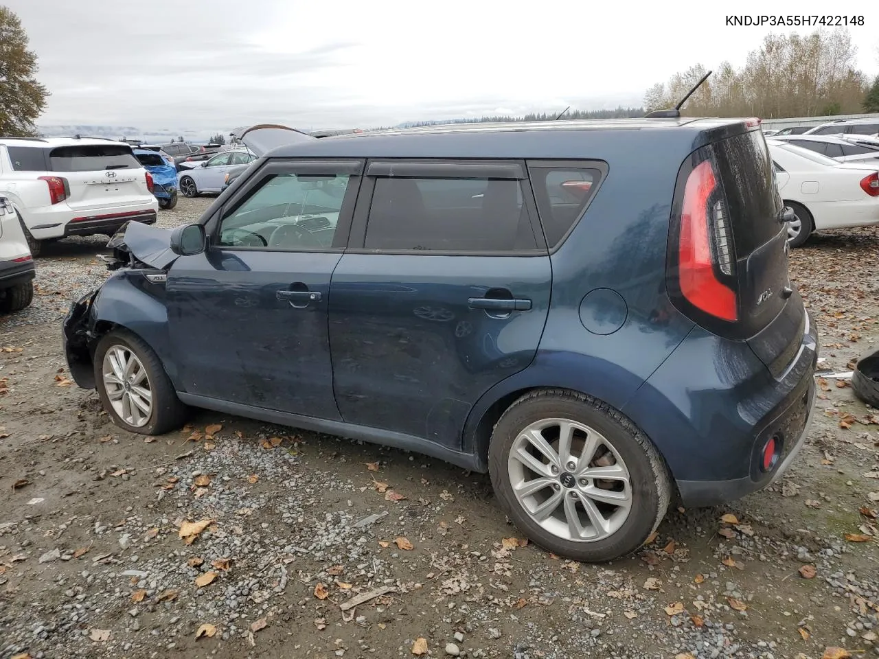 2017 Kia Soul + VIN: KNDJP3A55H7422148 Lot: 76291584