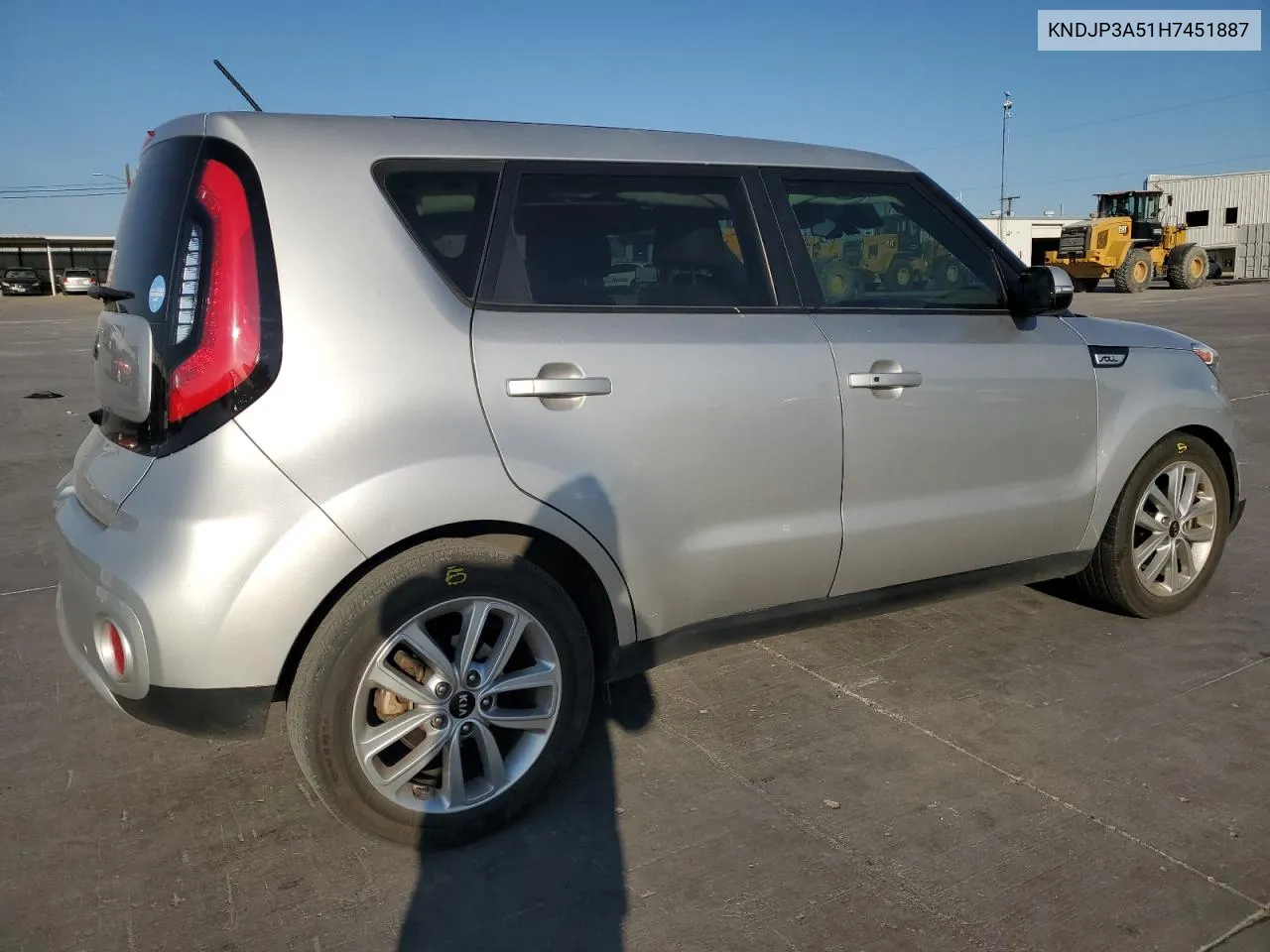 2017 Kia Soul + VIN: KNDJP3A51H7451887 Lot: 76296744