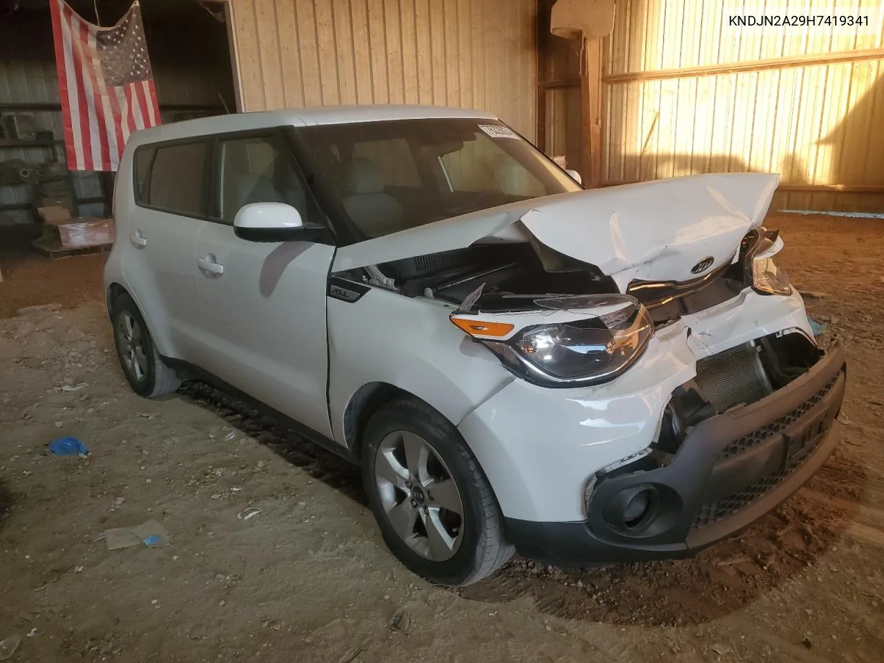 2017 Kia Soul VIN: KNDJN2A29H7419341 Lot: 76328034