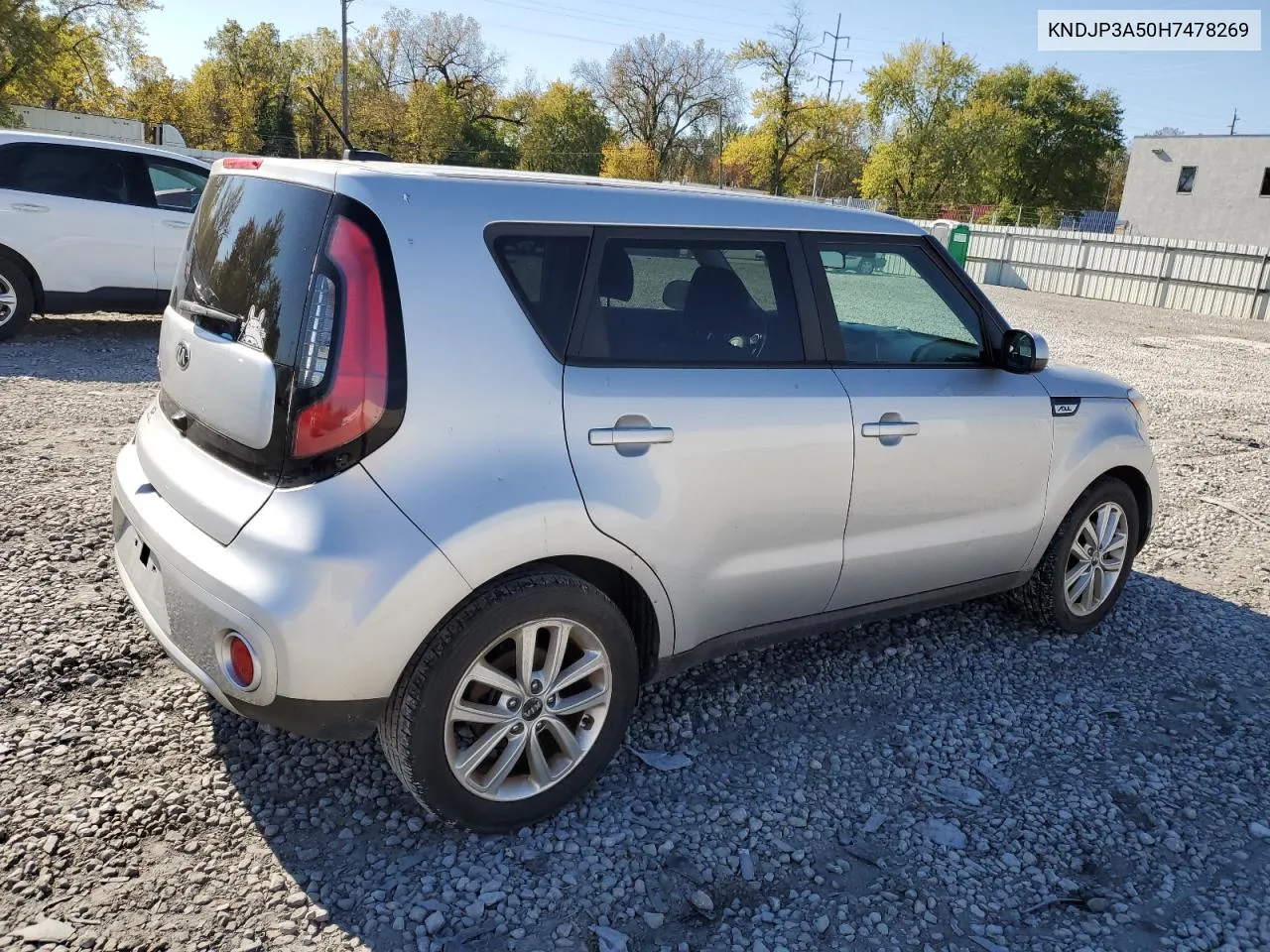 2017 Kia Soul + VIN: KNDJP3A50H7478269 Lot: 76406944