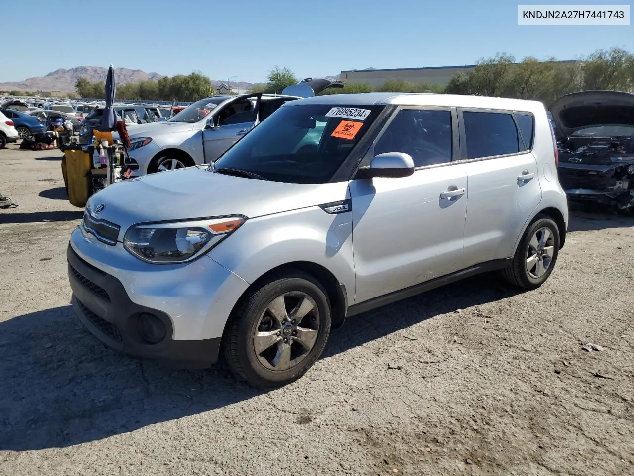 2017 Kia Soul VIN: KNDJN2A27H7441743 Lot: 76995234