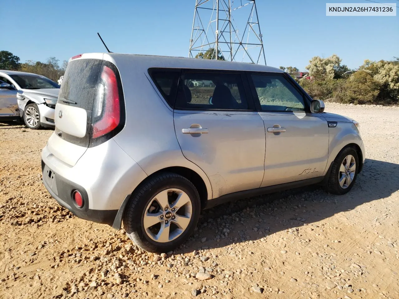 2017 Kia Soul VIN: KNDJN2A26H7431236 Lot: 77166784