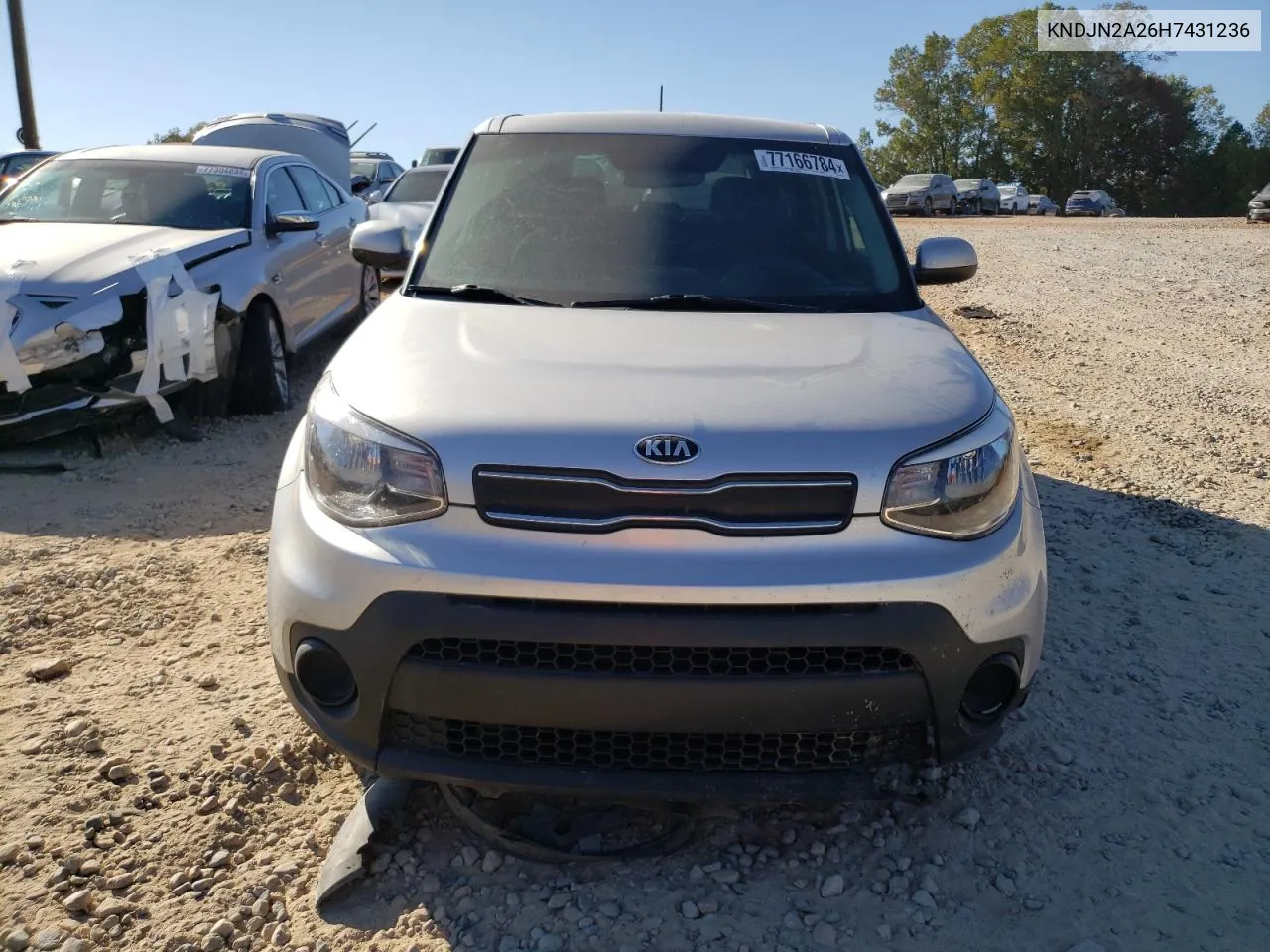 2017 Kia Soul VIN: KNDJN2A26H7431236 Lot: 77166784