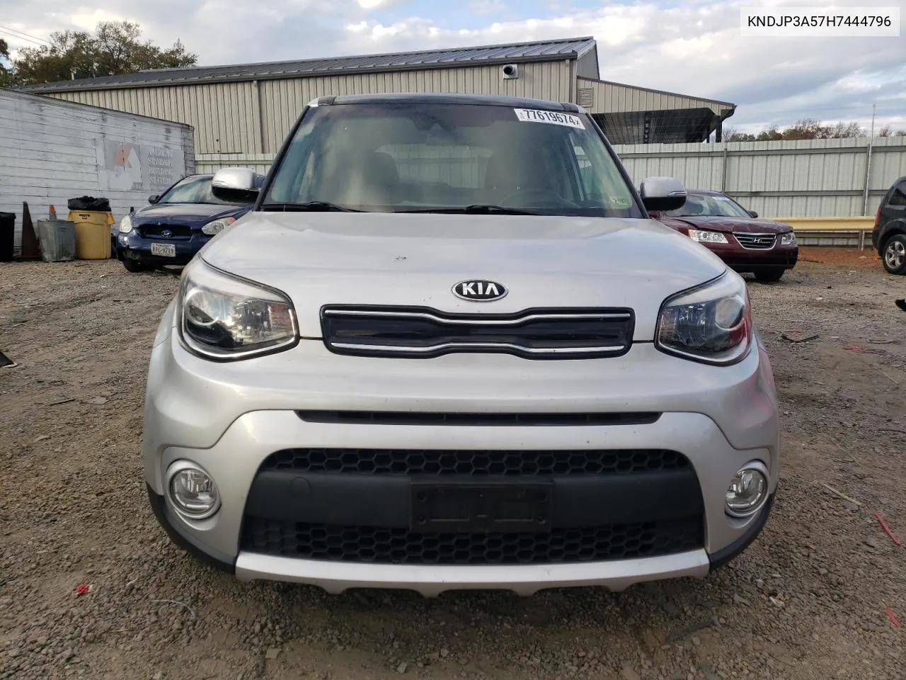 2017 Kia Soul + VIN: KNDJP3A57H7444796 Lot: 77619674