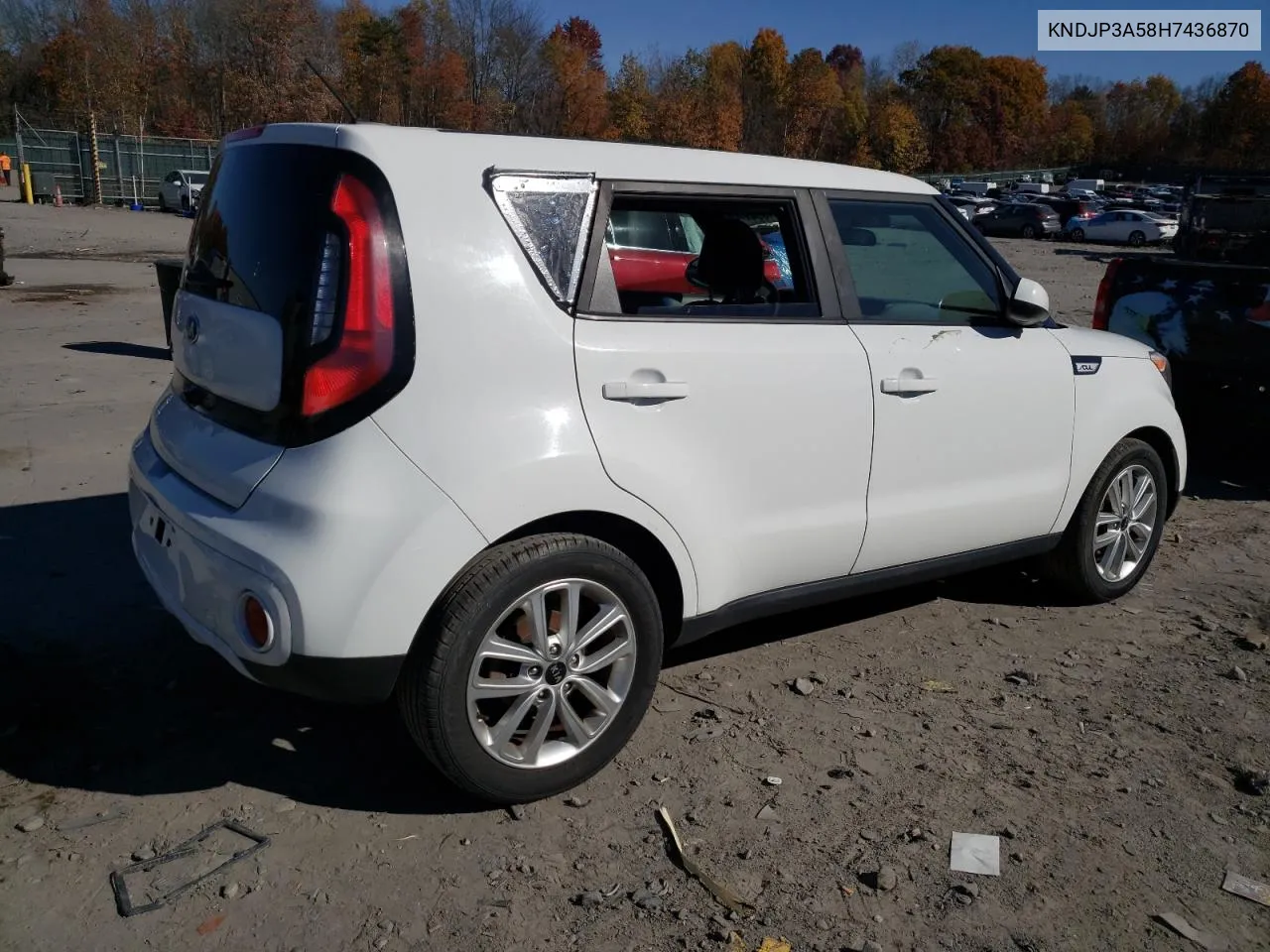 2017 Kia Soul + VIN: KNDJP3A58H7436870 Lot: 78151854