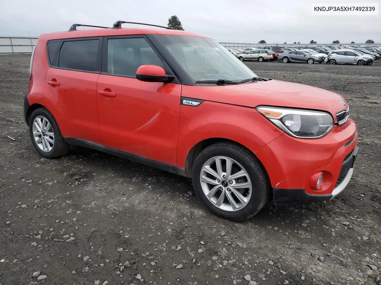 2017 Kia Soul + VIN: KNDJP3A5XH7492339 Lot: 80106664