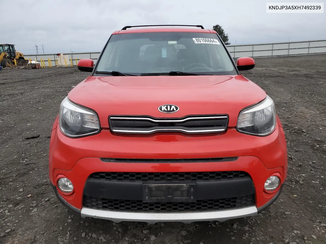 2017 Kia Soul + VIN: KNDJP3A5XH7492339 Lot: 80106664