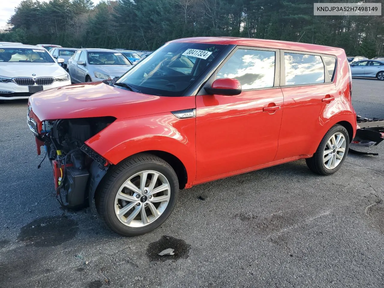 2017 Kia Soul + VIN: KNDJP3A52H7498149 Lot: 80417324