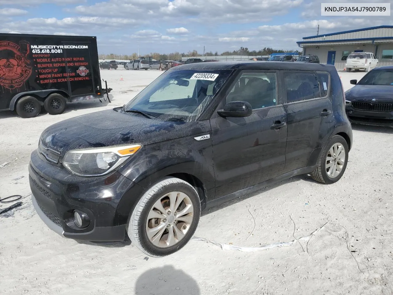 2018 Kia Soul + VIN: KNDJP3A54J7900789 Lot: 42209334