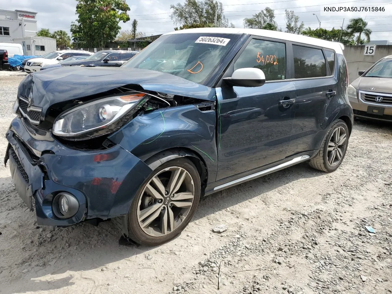 2018 Kia Soul + VIN: KNDJP3A50J7615846 Lot: 50263264