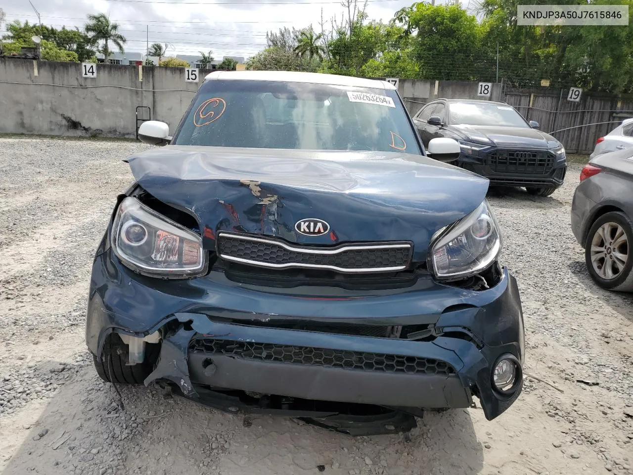 2018 Kia Soul + VIN: KNDJP3A50J7615846 Lot: 50263264