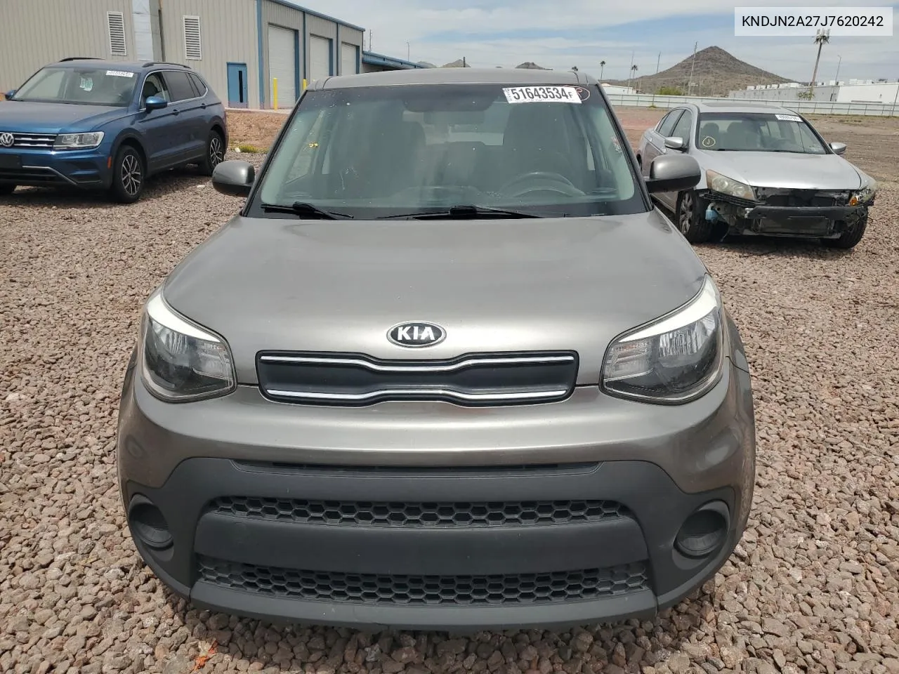 2018 Kia Soul VIN: KNDJN2A27J7620242 Lot: 51643534