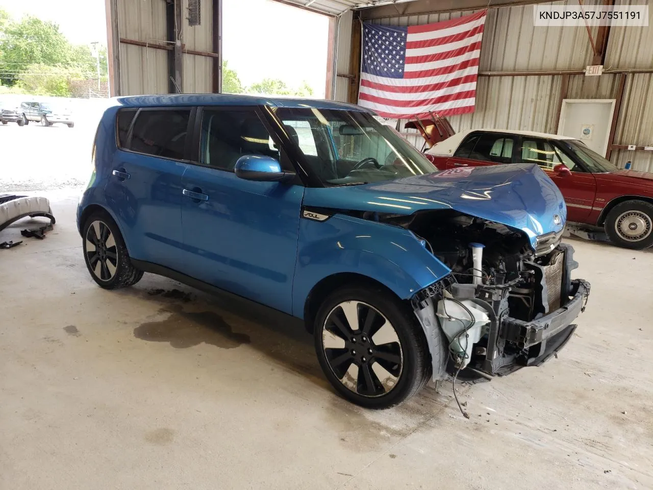 2018 Kia Soul + VIN: KNDJP3A57J7551191 Lot: 53584494