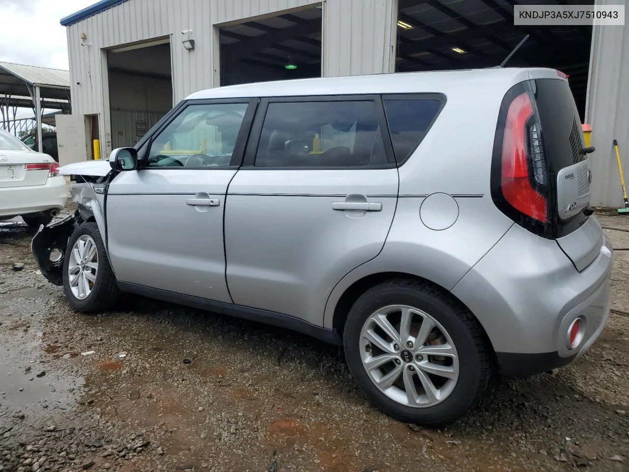 2018 Kia Soul + VIN: KNDJP3A5XJ7510943 Lot: 54749554