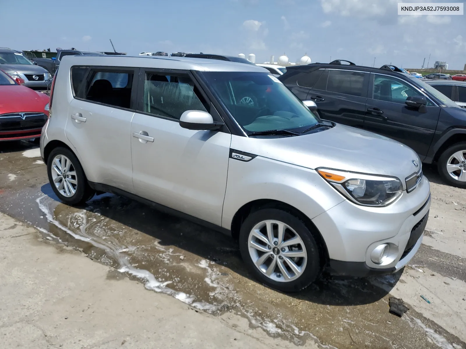 2018 Kia Soul + VIN: KNDJP3A52J7593008 Lot: 55081394