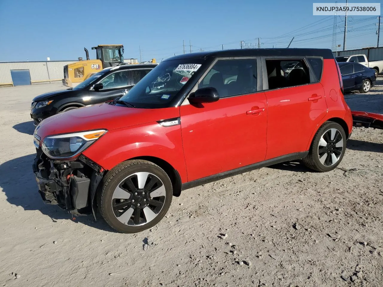 2018 Kia Soul + VIN: KNDJP3A59J7538006 Lot: 57636884