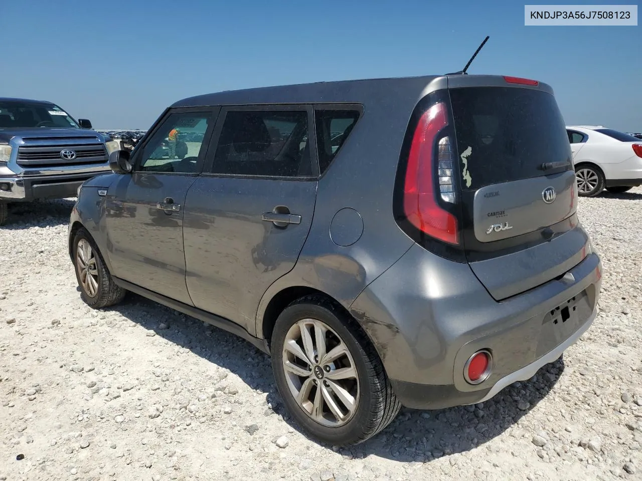 2018 Kia Soul + VIN: KNDJP3A56J7508123 Lot: 58038534