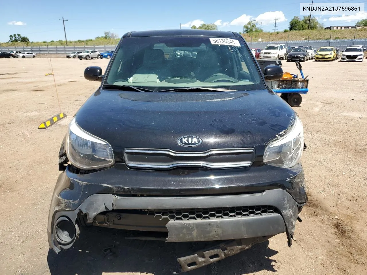 2018 Kia Soul VIN: KNDJN2A21J7596861 Lot: 58136544