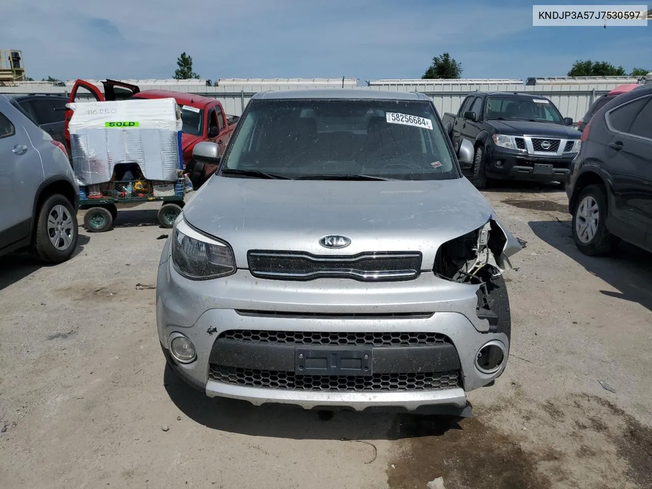 2018 Kia Soul + VIN: KNDJP3A57J7530597 Lot: 58256684