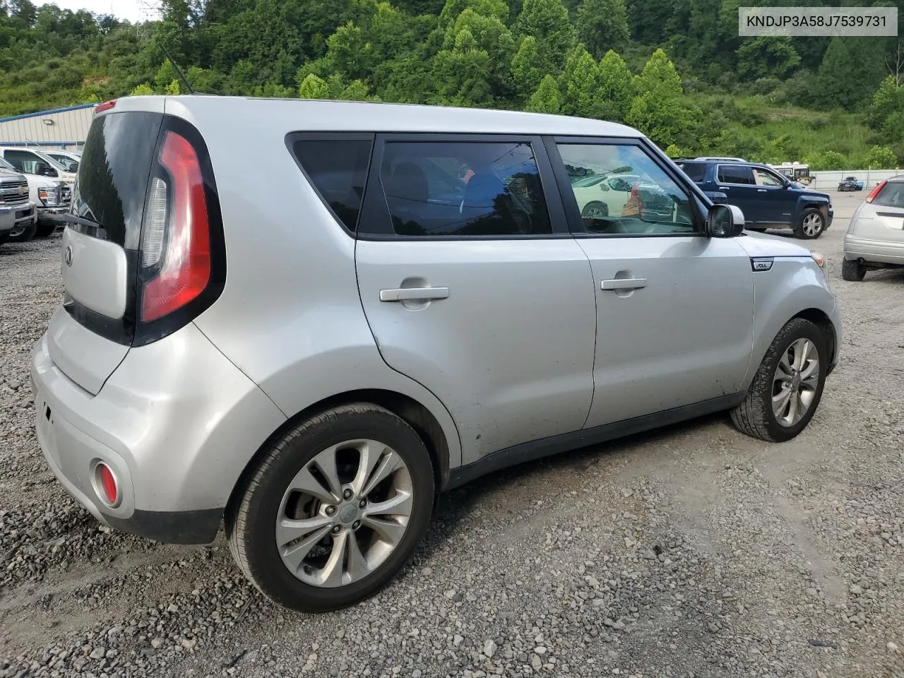 2018 Kia Soul + VIN: KNDJP3A58J7539731 Lot: 61240294