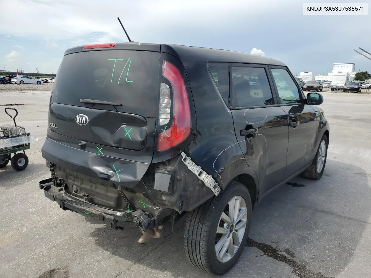 2018 Kia Soul + VIN: KNDJP3A53J7535571 Lot: 63296684