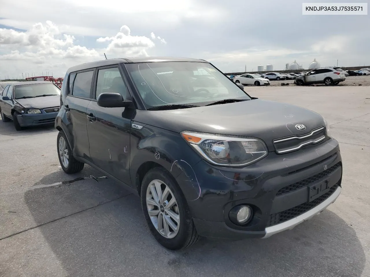 2018 Kia Soul + VIN: KNDJP3A53J7535571 Lot: 63296684