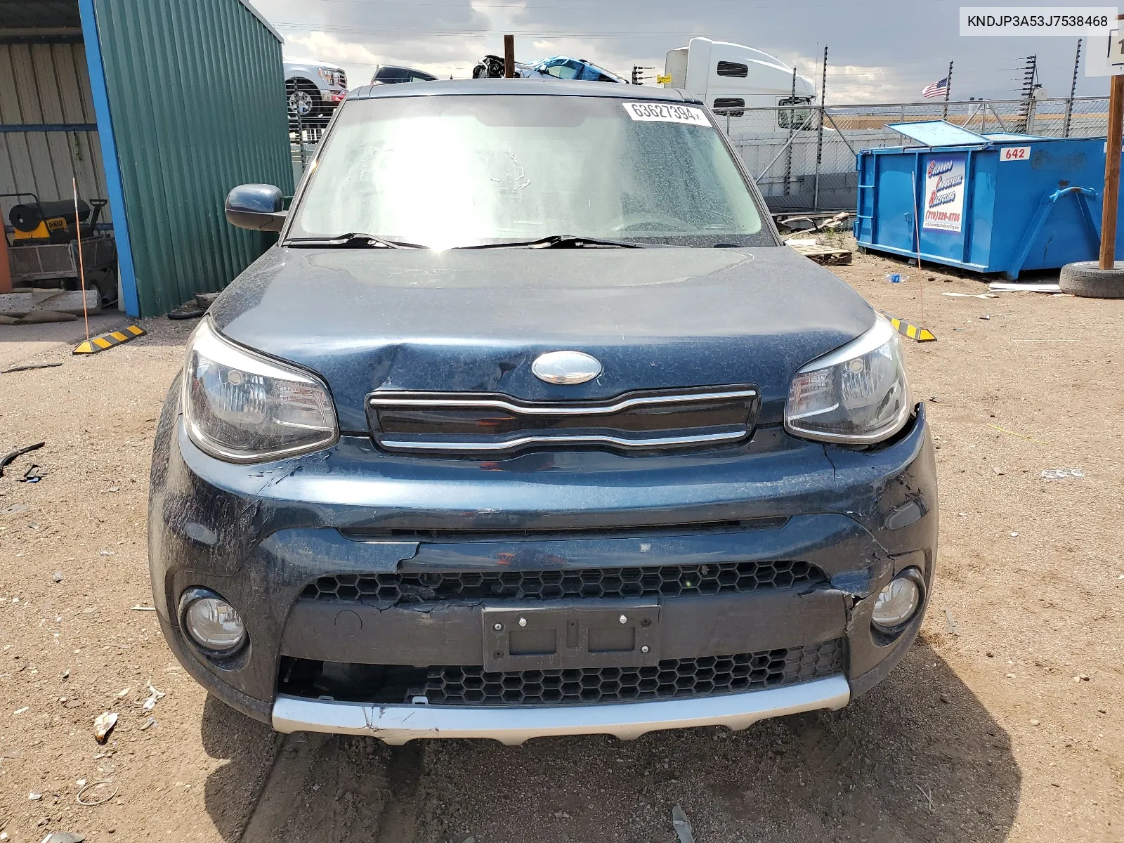 2018 Kia Soul + VIN: KNDJP3A53J7538468 Lot: 63627394