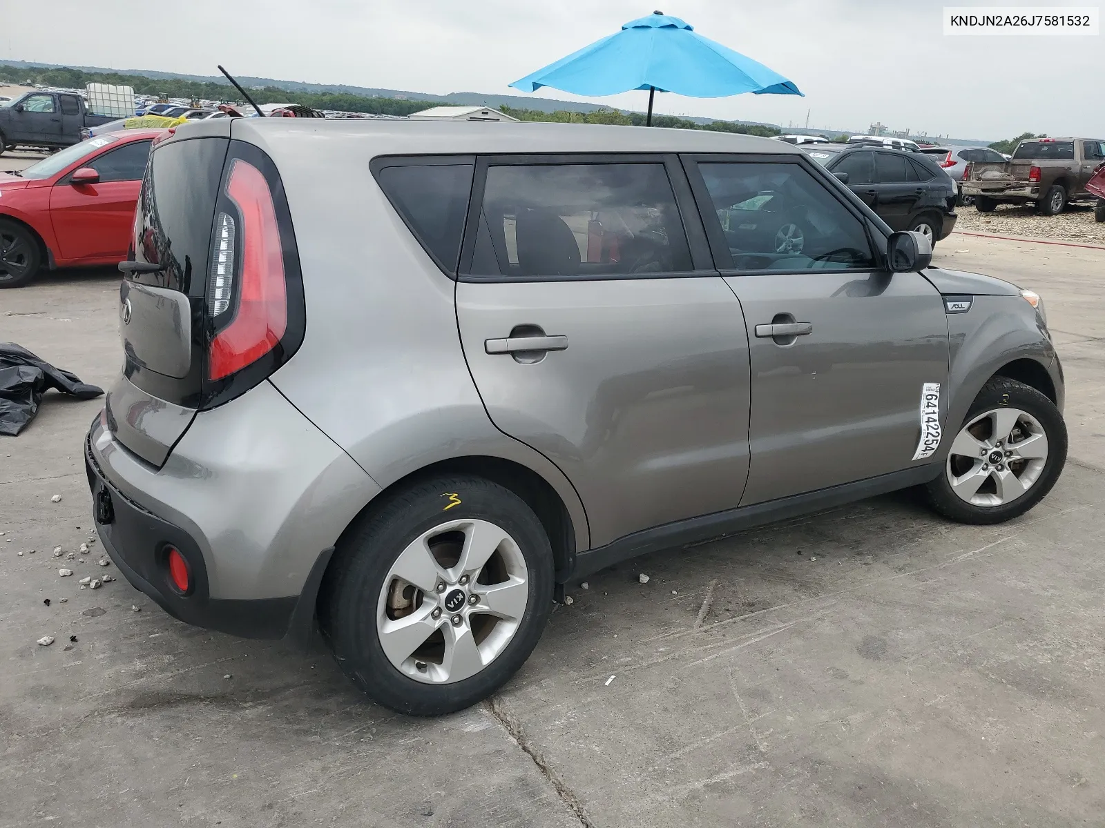 2018 Kia Soul VIN: KNDJN2A26J7581532 Lot: 64142254