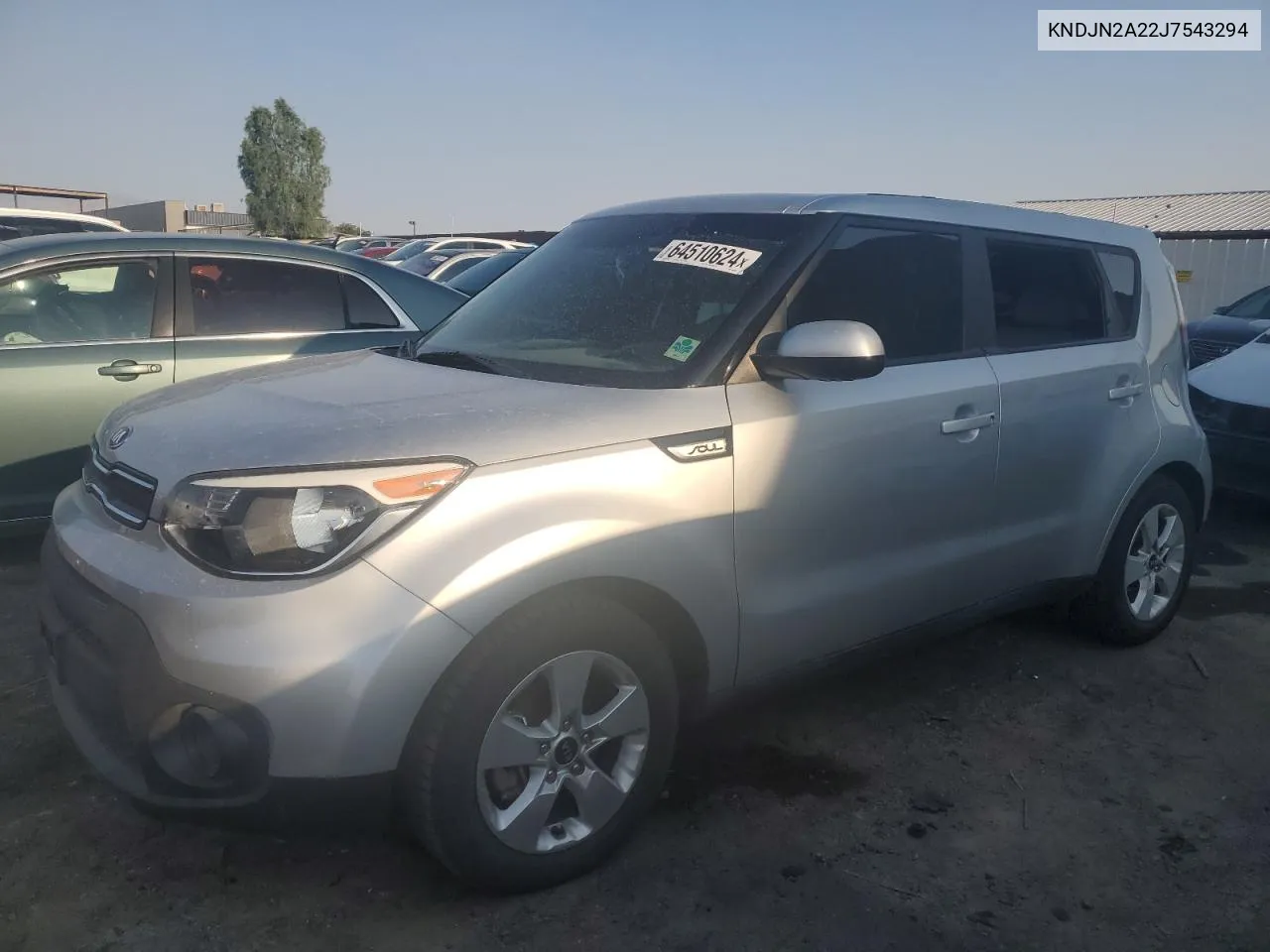 2018 Kia Soul VIN: KNDJN2A22J7543294 Lot: 64510624