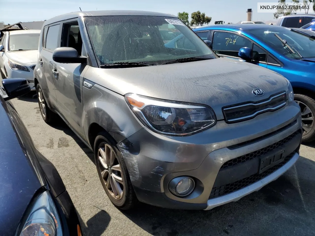 2018 Kia Soul + VIN: KNDJP3A52J7531463 Lot: 64512114