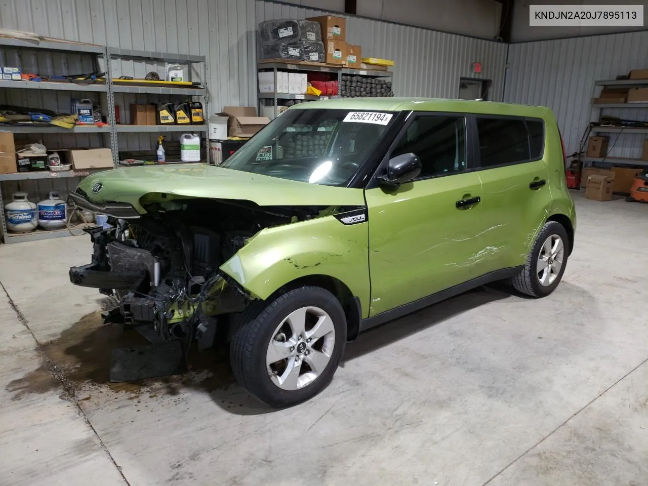 2018 Kia Soul VIN: KNDJN2A20J7895113 Lot: 65821194