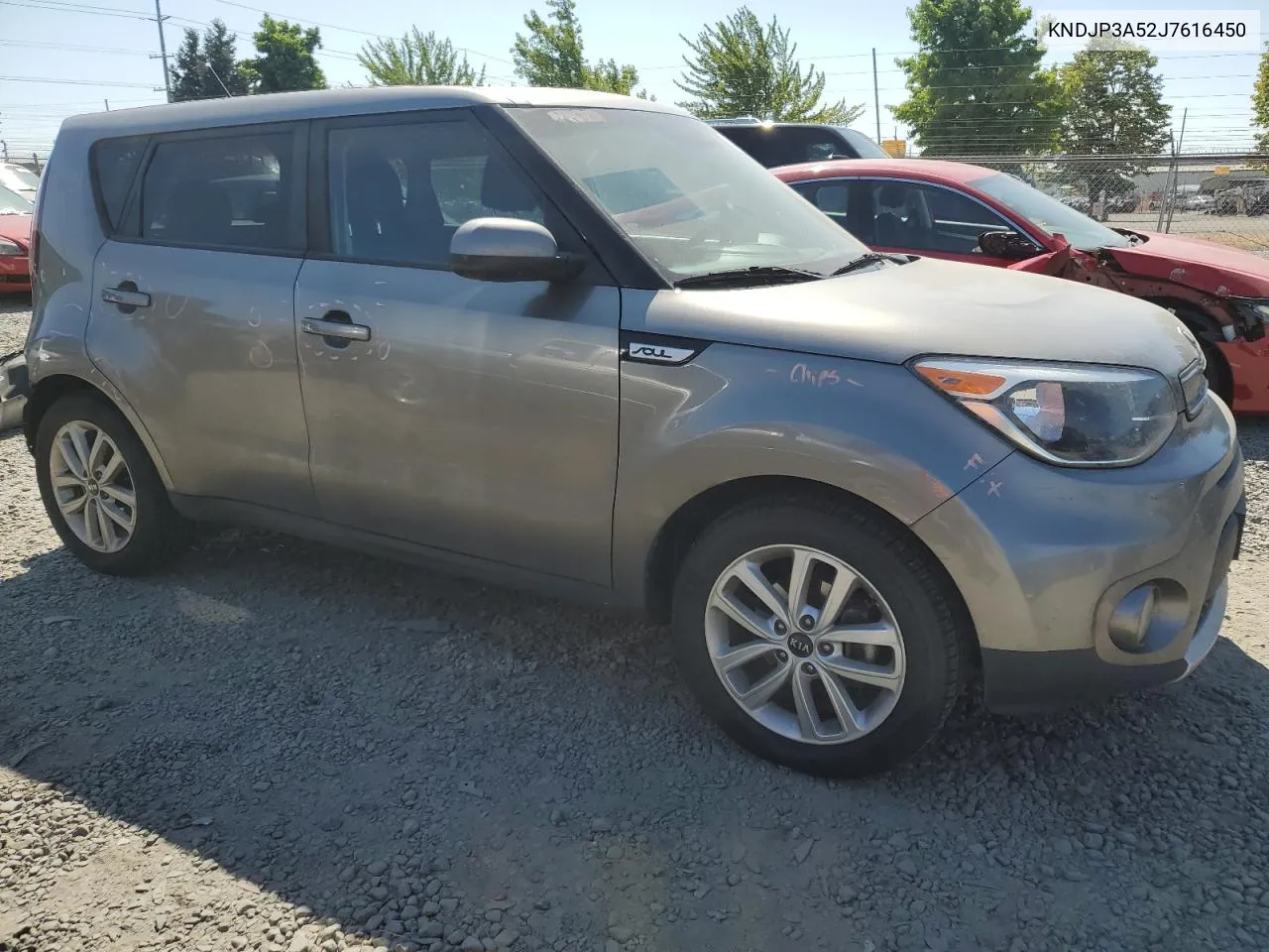 2018 Kia Soul + VIN: KNDJP3A52J7616450 Lot: 66018534