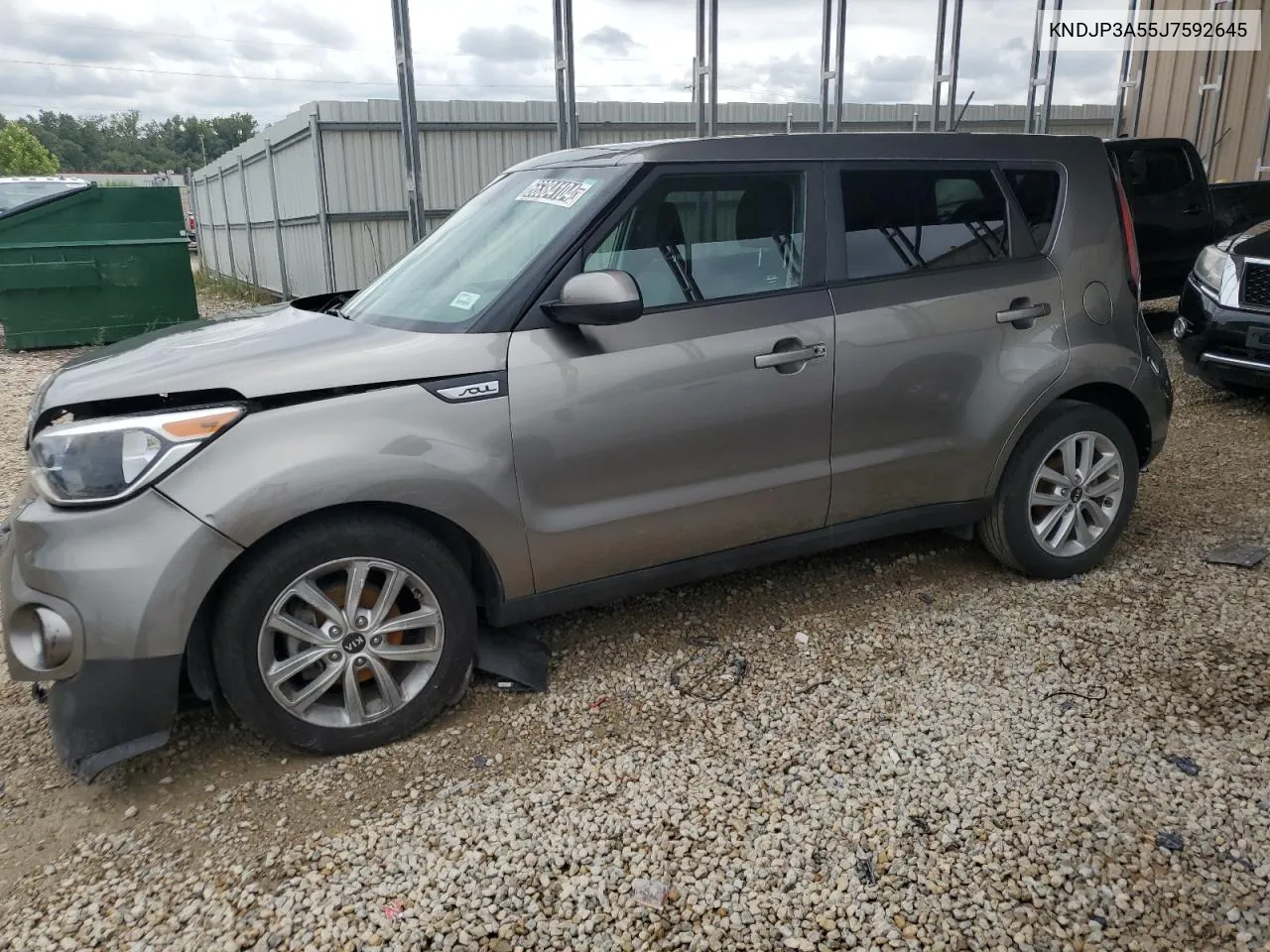 2018 Kia Soul + VIN: KNDJP3A55J7592645 Lot: 66384104