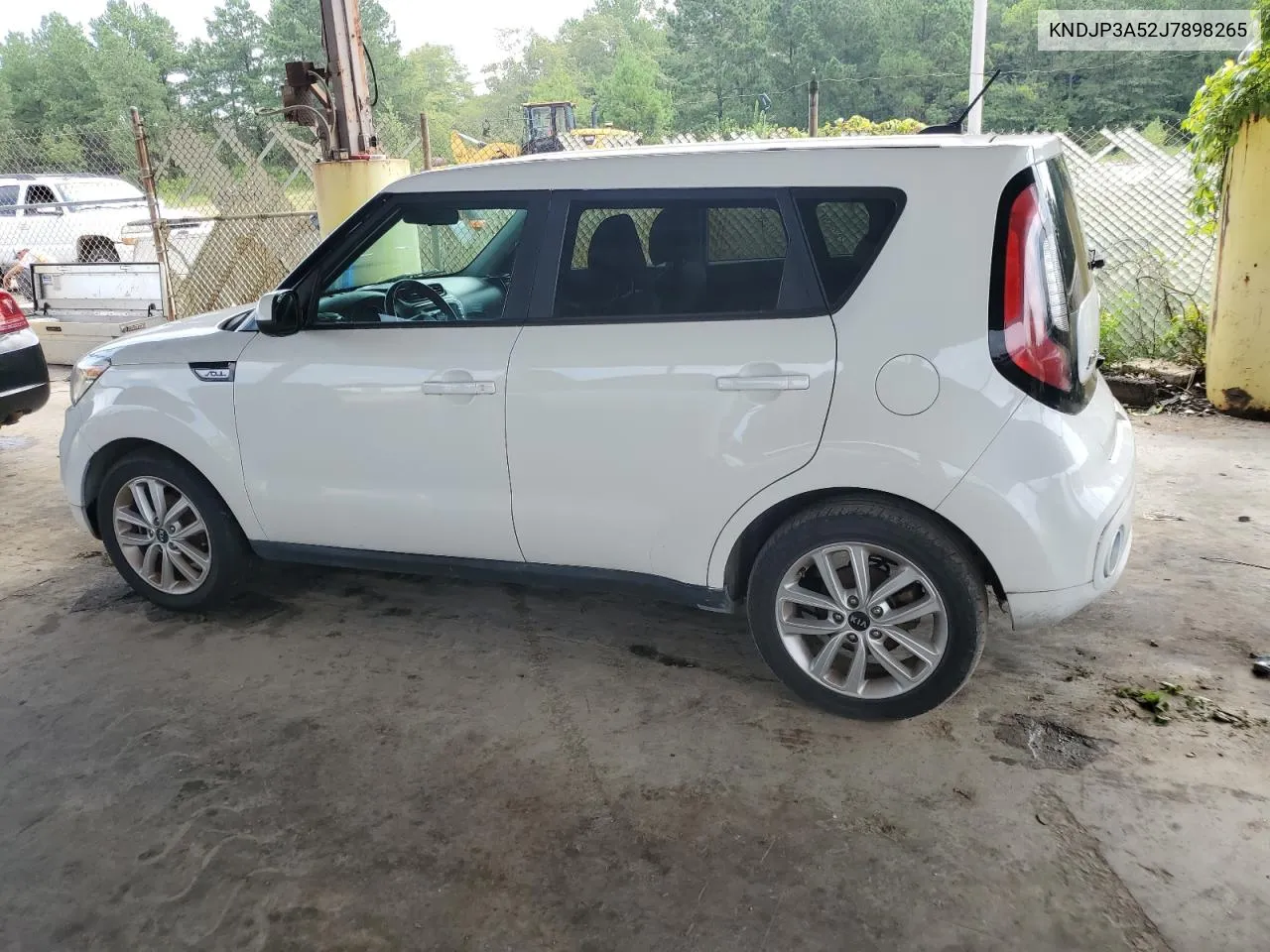 2018 Kia Soul + VIN: KNDJP3A52J7898265 Lot: 66940874