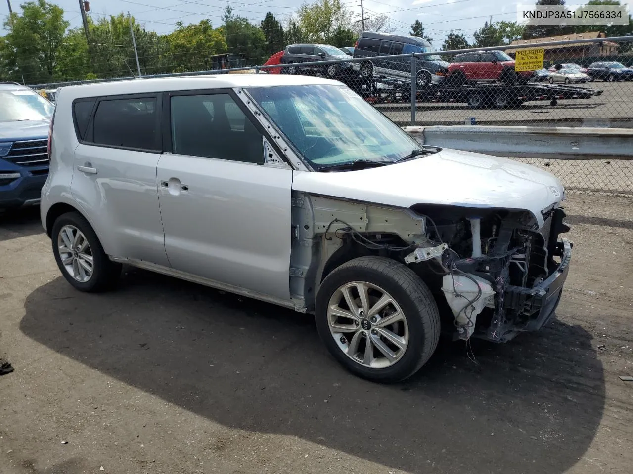 2018 Kia Soul + VIN: KNDJP3A51J7566334 Lot: 66972404