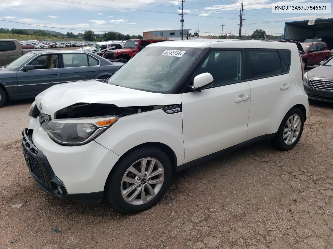 2018 Kia Soul + VIN: KNDJP3A57J7546671 Lot: 66978134