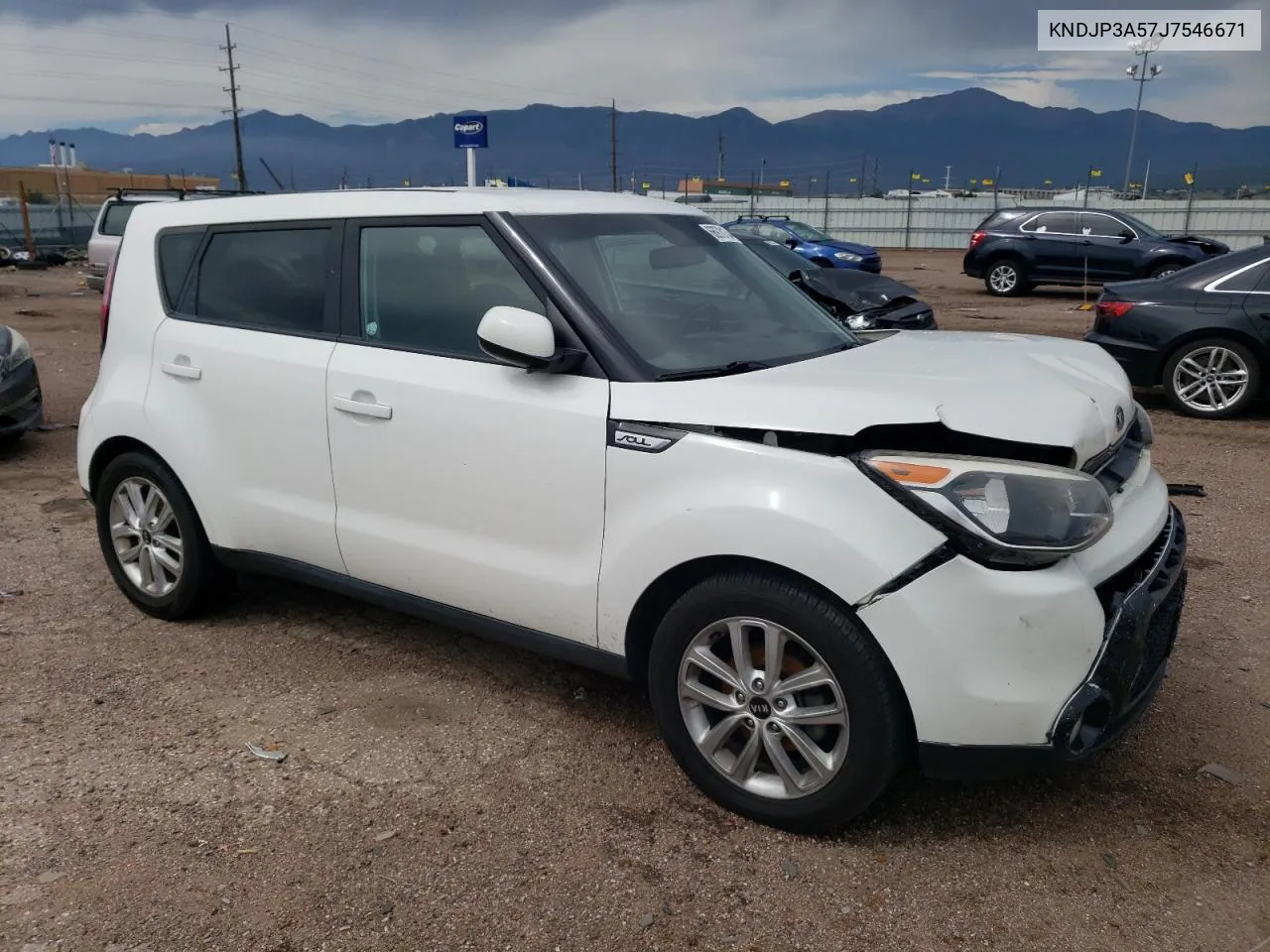 2018 Kia Soul + VIN: KNDJP3A57J7546671 Lot: 66978134