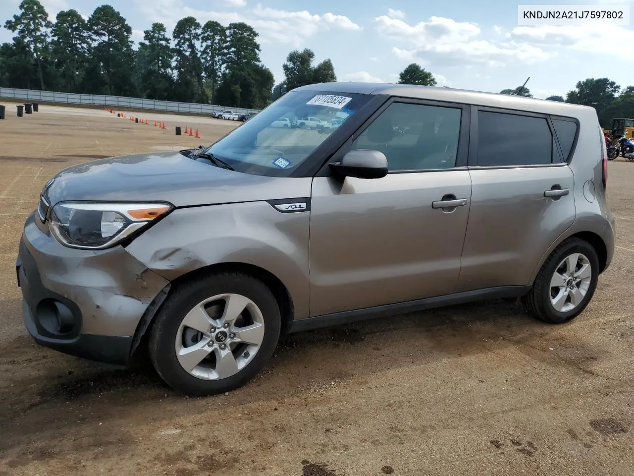 2018 Kia Soul VIN: KNDJN2A21J7597802 Lot: 67105834