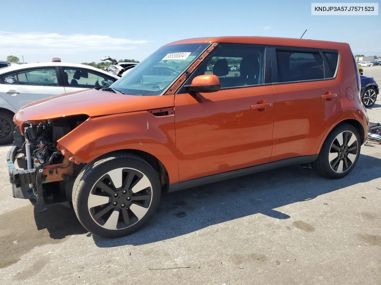 2018 Kia Soul + VIN: KNDJP3A57J7571523 Lot: 68558804