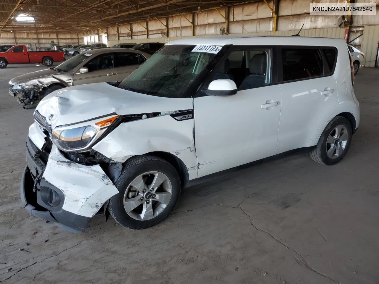 2018 Kia Soul VIN: KNDJN2A21J7542640 Lot: 70247184