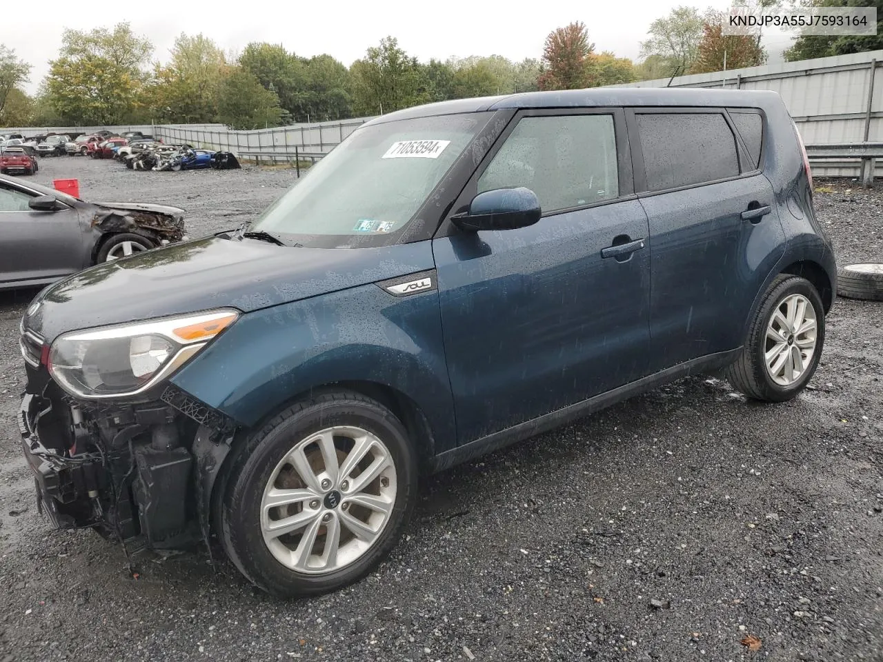 2018 Kia Soul + VIN: KNDJP3A55J7593164 Lot: 71053594