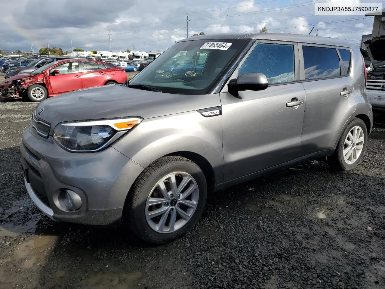 2018 Kia Soul + VIN: KNDJP3A55J7590877 Lot: 71065464