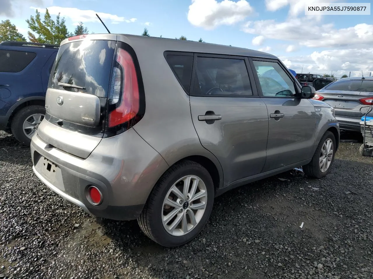 2018 Kia Soul + VIN: KNDJP3A55J7590877 Lot: 71065464