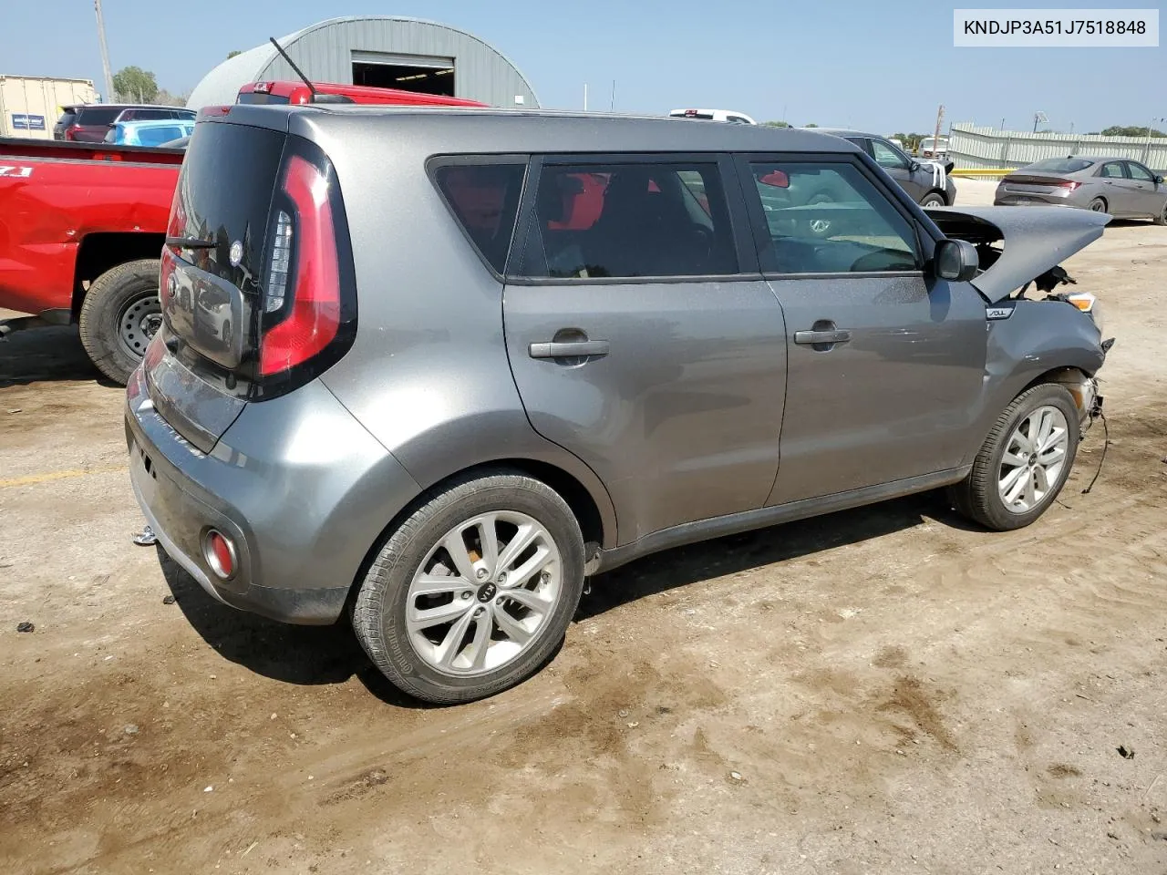 2018 Kia Soul + VIN: KNDJP3A51J7518848 Lot: 71076084