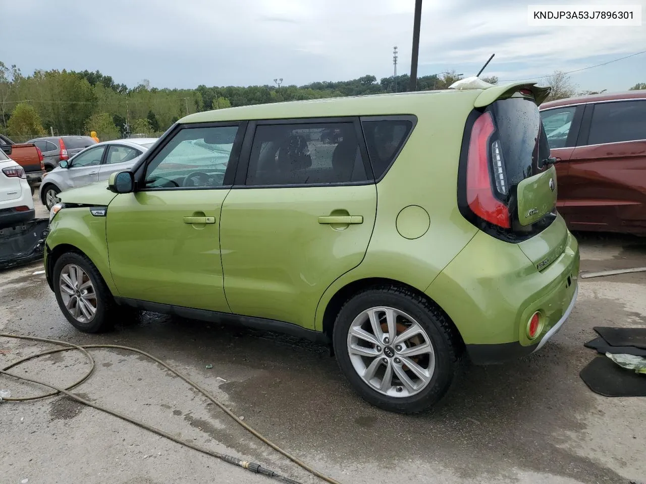 2018 Kia Soul + VIN: KNDJP3A53J7896301 Lot: 71078434